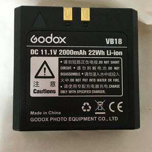 〇W032〇Godox VC18 充電器＋VB18 リチウムイオン電池 セットの画像6