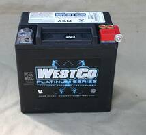 WESTCO WCP14L AGMタイプ製造年月日 2024年3月65958-04B OEMバッテリー黒ケース_画像1