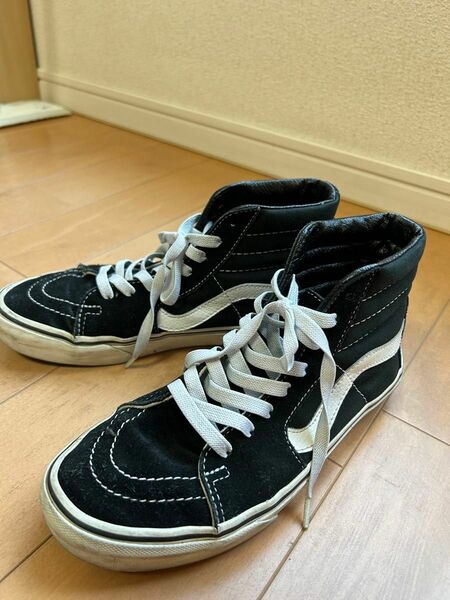 VANSバンズレディーススニーカー 中古 黒 24.0cm