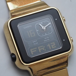 CASIO カシオ FUTURIST フューチャーリスト LAQ-2000G（3794）ゴールド デジアナ の画像8