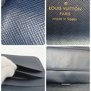 LOUIS VUITTON モノグラムミニ長財布ポルトトレゾールインターナショナルネイビー ルイヴィトンM92242の画像10