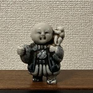 [ beautiful goods ] period goods netsuke flat door . Tang ... Edo era 