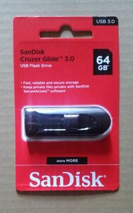 SanDisk Cruzer Glide USB Flash Drive 64GB USB3.0