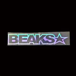 訳あり カッティングステッカー BEAKS レインボー１枚 ★送料無料★ B-05