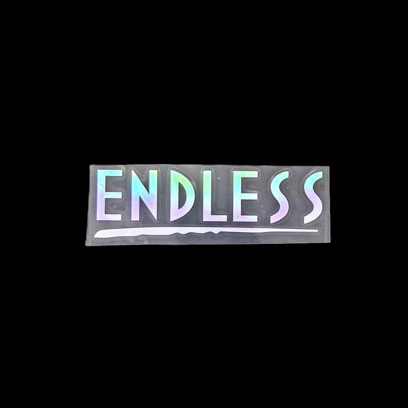 訳あり カッティングステッカー ENDLESS レインボー １枚 ★送料無料★ E-08