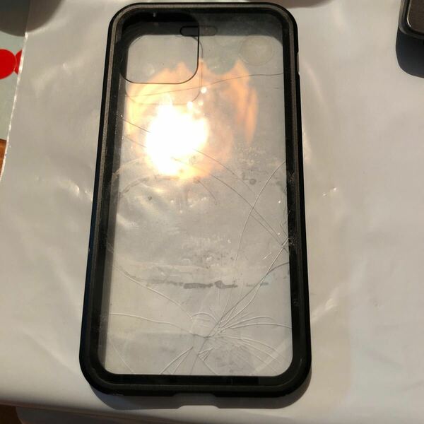 【訳あり】激安 即決 新品 スマホケース カバー iPhone 12 12 Pro用 クリア 強化 前後 両面 フル 保護 薄型 スリム透明 