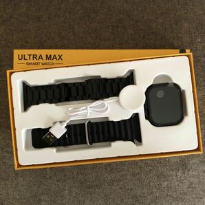 2024年 最新 新品 スマートウォッチ HK9 ULTRA MAX 黒 2.19インチ 音楽 スポーツ 生活防水 血中酸素 Android iPhone対応 健康管理②