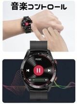 【1円】スマートウォッチ 黒 ブラック スチール Bluetooth ECG PPG メンズ レディース スポーツ カロリー 防水 健康管理_画像5