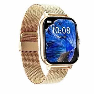 [1 иен ] смарт-часы Gold steel ремень водонепроницаемый Bluetooth наручные часы здоровье управление телефонный разговор c функцией спорт бизнес casual 