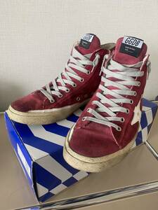 清春氏着用 GOLDEN GOOSE／ゴールデングース SNEAKERS FRANCY CRANBERRY SUEDE 