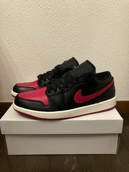 NIKE ナイキ エアジョーダン1 LOW ウィメンズ29cm ブラック　ジムレッド　AIR JORDAN 