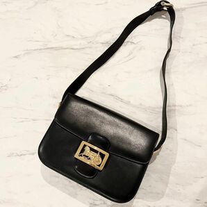 ★美品★CELINE セリーヌ 馬車金具 ショルダーバッグ ゴールド金具