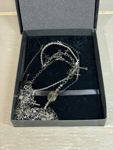 K787 [ gunda [ gun da] JUNK HEAVEN NECKLACE< Junk hebn necklace > silver L'Arc~en~Ciel hyde. have on ] ]