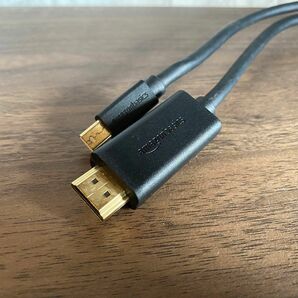 Amazonベーシック Mini DisplayPort - HDMI 変換ケーブル タブレット用 1.8m ブラック