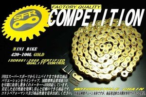 420-100L ゴールドチェーン ホンダ DAX ダックス モンキー モンキーバハ ベンリィ50 ドライブチェーン ノンシールチェーン カスタムパーツ