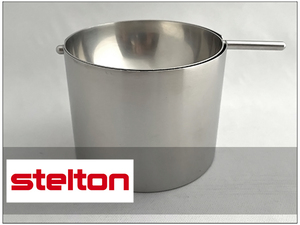 希少☆Stelton ステルトン/アルネ・ヤコブセン/シリンダーライン レボルビングアッシュトレイ 灰皿 Lサイズ☆北欧 デンマーク 高級 雑貨