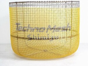 60ME2^[12] unused goods Shimizu/ some stains zTechno Mesh/ Techno mesh approximately 38cm orange color scoop net for change net *.. sweetfish fishing 