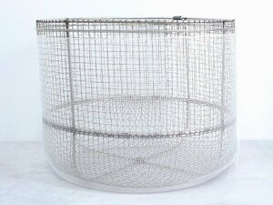 60ME32▲【7】B品未使用品Shimizu/シミズTechno Mesh/テクノメッシュ約40cm？白色タモ網用替網・ユーケル渓流替え網釣り