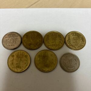 ルクセンブルク硬貨7枚セット　76フラン