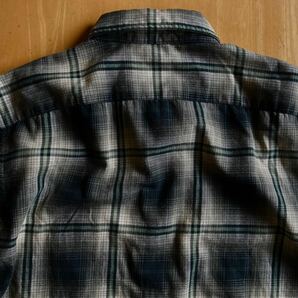 RRL シャドーチェックシャツ L EXCLUSIVE DECORATIONS 全盛期の逸品 ブラックパールボタン 激渋のオンブレチェック(ラルフローレンの画像6