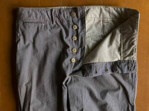RRL индиго полоса поле брюки 32/30 Ralph Lauren Vintage 