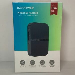 RAVPower FileHub "RP-WD009" ワイヤレス共有/高速データ転送/ワンキーバックアップ/有線LANをWiFi