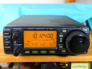 #ICOM Icom IC-703 1.8~50MHz. 10W machine beautiful goods reception OK become . power ..