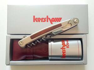 即決 未使用 定価18,150円 KERSHAW ソムリエナイフ ウッド インレイ フジテレビ KAI 貝印 カーショウ ノベルティ メディア