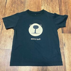 ① mont-bell モンベル Tシャツ　110 くま　黒