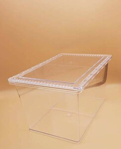 [ free shipping ] clear slider Large plastic case 5 piece 