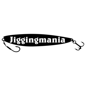 ステッカー jiggingumania ジギングマニア 【黒】【27cm x 6cm】 防水 カッティングステッカー 釣り具 メタジルグ釣り カーステッカー