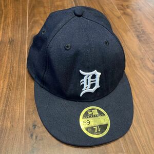 New Era ニューエラ MLB Detroit Tigers デトロイト タイガース ベースボールキャップ (ネイビー)