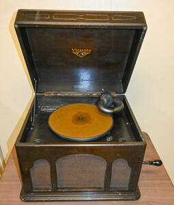  Japan Victor J1-50 desk gramophone Showa era 7 year sale operation goods 