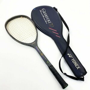 ジャンク扱い YONEX ヨネックス GRANDUKE70 グランデューク70 軟式用 テニスラケット ケース付き [U9957]