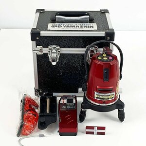 YAMASHIN 山真製鋸 レーザー墨出し器 レーザーマスター プレミアム3 PM-3 受光器 BBR-3 [U11845]