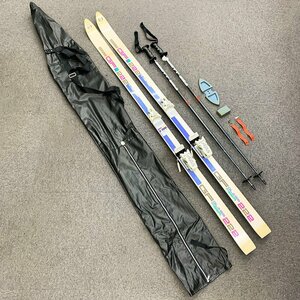 オガサカ OGASAKA GF222 スキー板 185cm ストック 収納袋付き [M10956]