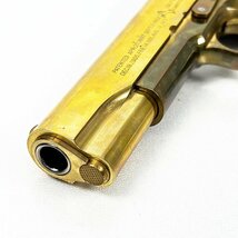 ジャンク品 メーカー不明 COLT M1911A1 U.S.ARMY ガスガン ゴールド◆ガス漏れあり [U12963]_画像3