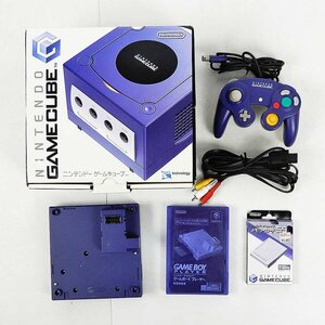 ジャンク品 ゲームキューブ 本体 ゲームボーイプレーヤー ディスク メモリーカード AVケーブル コントローラー セット [X8629]