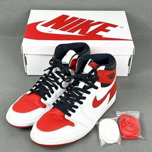 NIKE ナイキ 30.0cm AIR JORDAN 1 RETRO HIGH OG HERITAGE エアジョーダン1 ヘリテージ 555088-161 スニーカー [U13041]