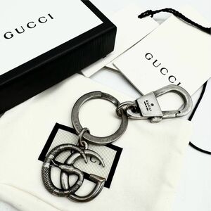 【付属品完備】GUCCI グッチ マーモント キングスネーク キーリング キーホルダー