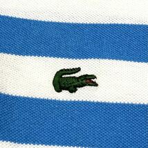 古着 IZOD LACOSTE/ラコステ ワニロゴ ボーダーポロシャツ メンズL_画像3