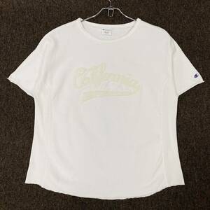 Champion(チャンピオン)リバースウィーブ 半袖スウェット Tシャツ 目付き 裏パイル地 メンズM ホワイト