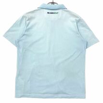 BEAMS GOLF(ビームスゴルフ)半袖ポロシャツ ワッペンロゴ メンズXL ライトブルー系_画像3