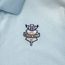 BEAMS GOLF(ビームスゴルフ)半袖ポロシャツ ワッペンロゴ メンズXL ライトブルー系_画像5