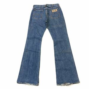 80's~90*s Vintage Marveric/ma- Berik ботинки cut Denim W33 дюймовый голубой Denim flare pants bell низ 