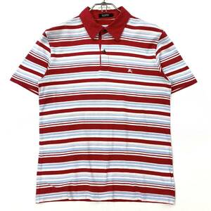 BURBERRY BLACK LABEL( Burberry Black Label ) polo-shirt with short sleeves Nitro go red group / blue group / white 