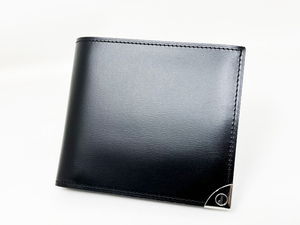 ダンヒル 財布 二つ折り レザー ブラック dマーク 小銭入れ付き ロンドンスタイル 未使用品 dunhill WN3010A