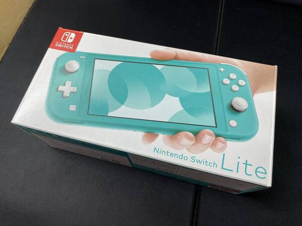 【動作未確認】任天堂 Nintendo ニンテンドースイッチ ライト 本体 ターコイズ 1点 箱付き 充電器付き Switch Lite 中古 通電確認済み