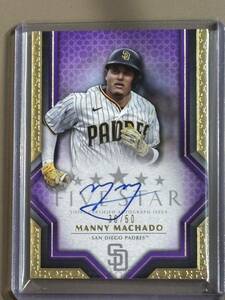 2023 Topps Five Star Manny Machado Purple Autograph Auto /50 Padres