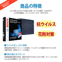 BOSCH ボッシュ エアコンフィルター Aeristo Premium アエリストプレミアム ウィッシュ ANE10G/ANE11W H15.04～H21.04 AP-T04_画像2